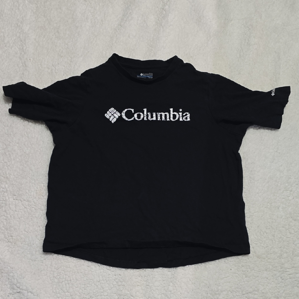Columbia Black Tee with White Logo
